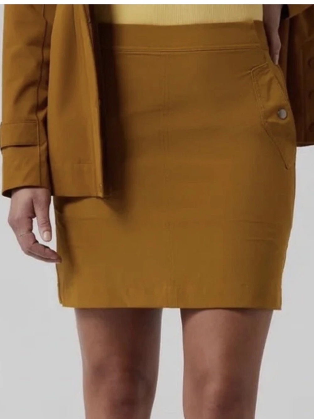 Athleta, Vienna Cargo Skort, Harvest Gold, Size 16 - Picture 8 of 12